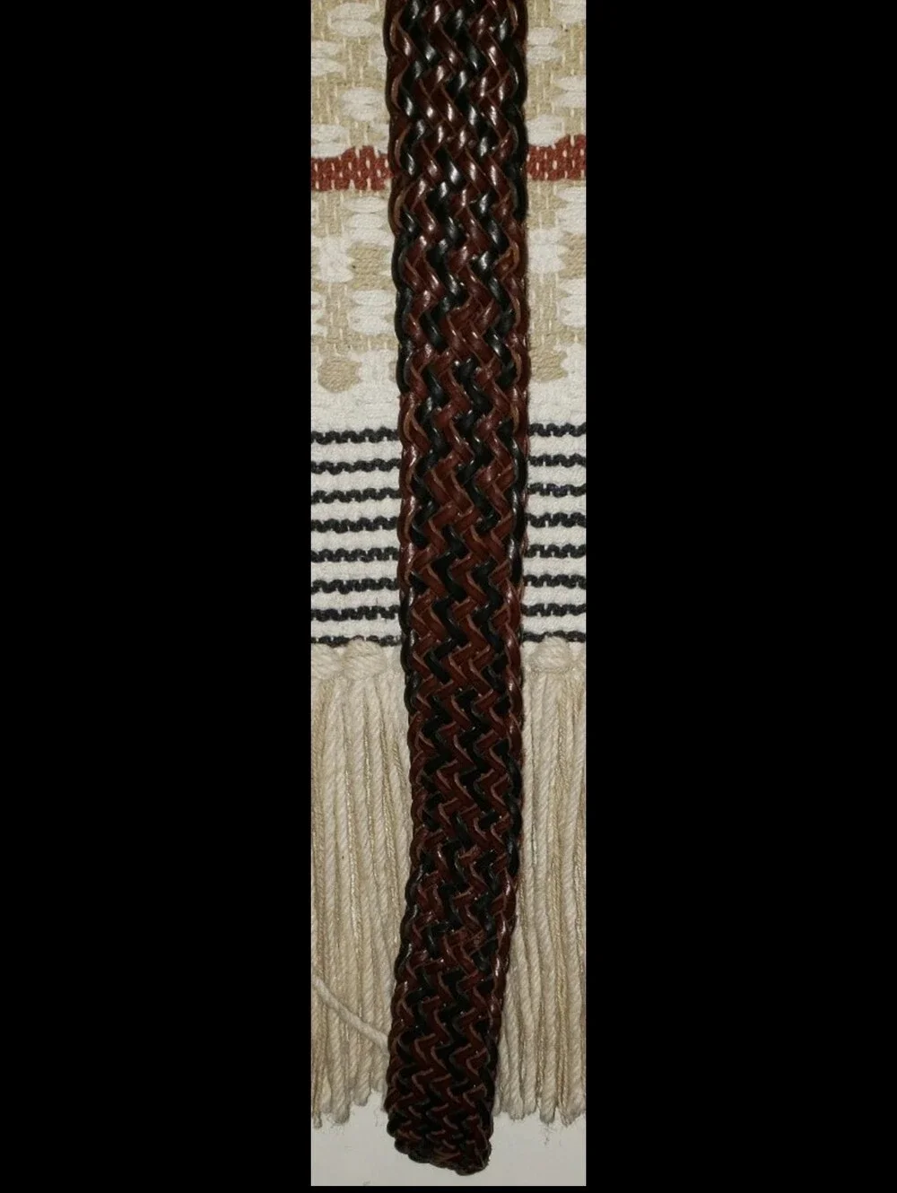 Vintage Braided Brighton BeltTwo-Tone, Gold & Silver Hardware